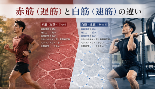 赤筋（遅筋）と白筋（速筋）の違いとは？特徴・鍛え方を解説