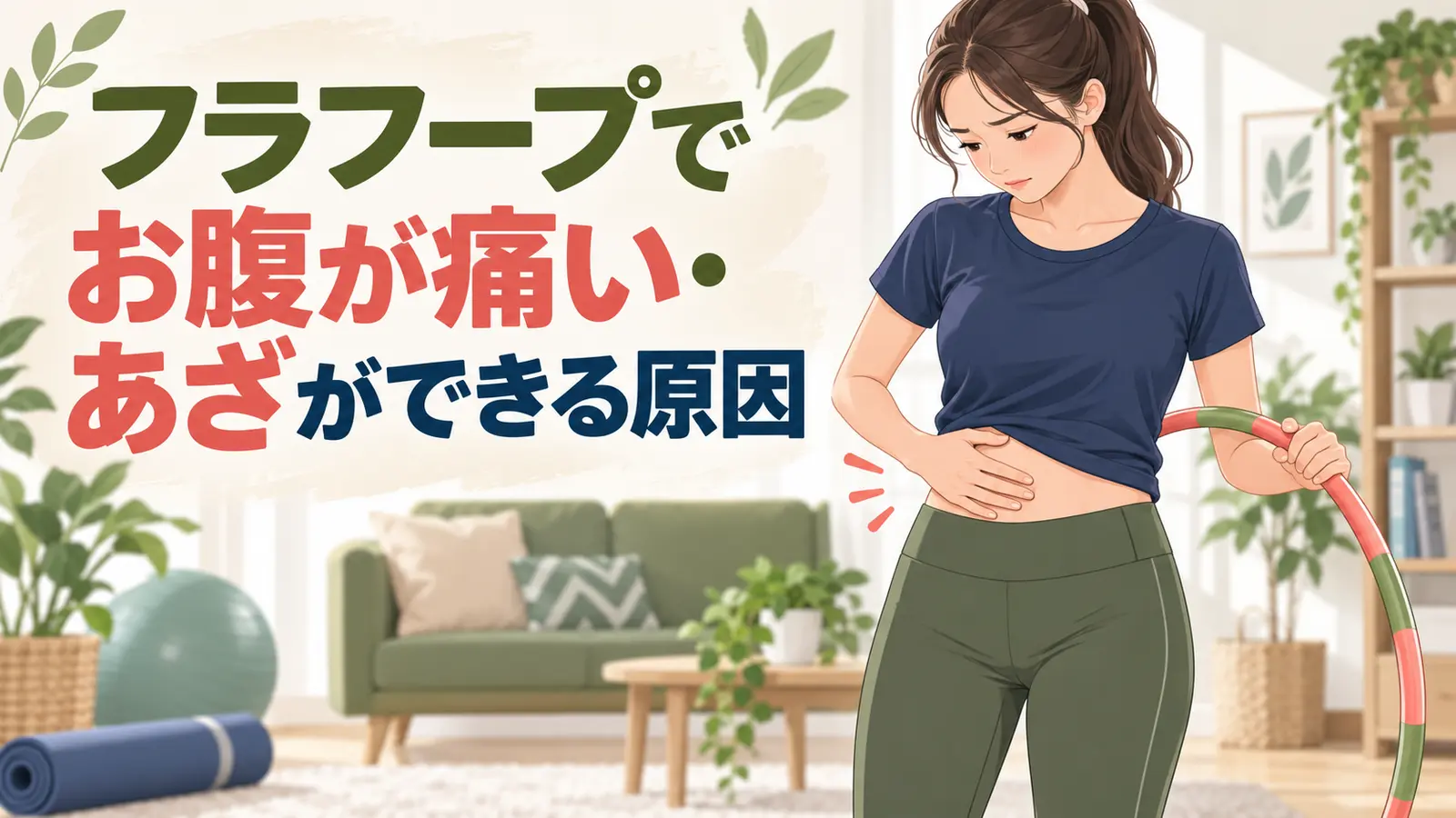 フラフープでお腹が痛い・あざができる原因