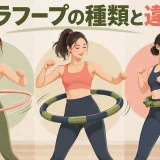 フラフープの種類と違い｜標準・加重・スマートタイプの選び方