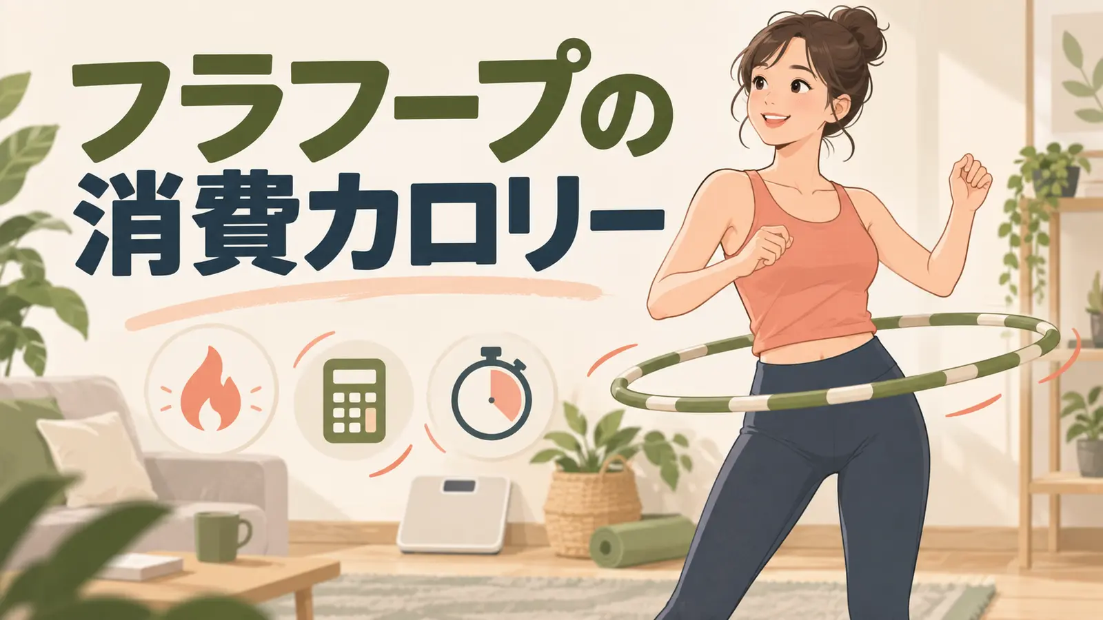 フラフープの消費カロリーはどれくらい?