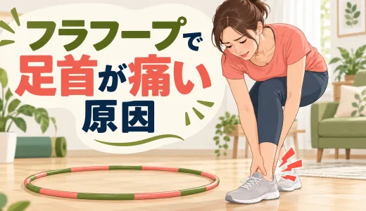 フラフープで足首が痛い原因｜床・靴・踏み替えを見直すポイント