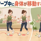 その場で回すための足幅と重心移動