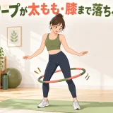 フラフープが太もも・膝まで落ちる原因