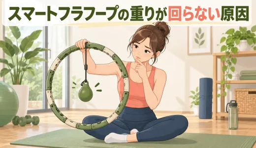 スマートフラフープの重りが回らない原因｜レール・ローラー・装着の確認