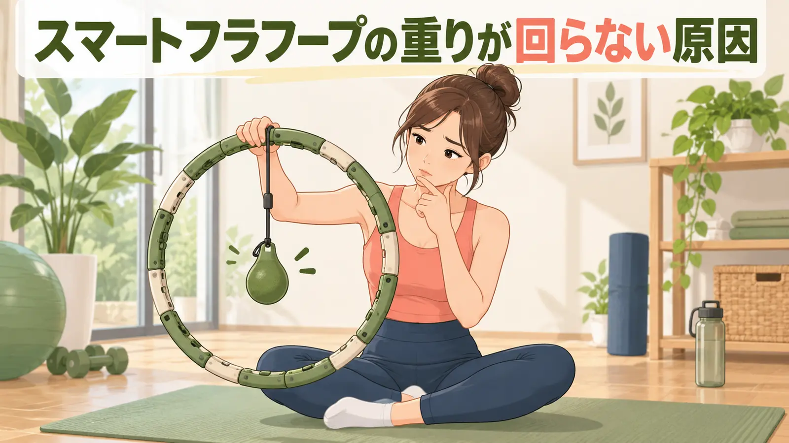 スマートフラフープの重りが回らない原因