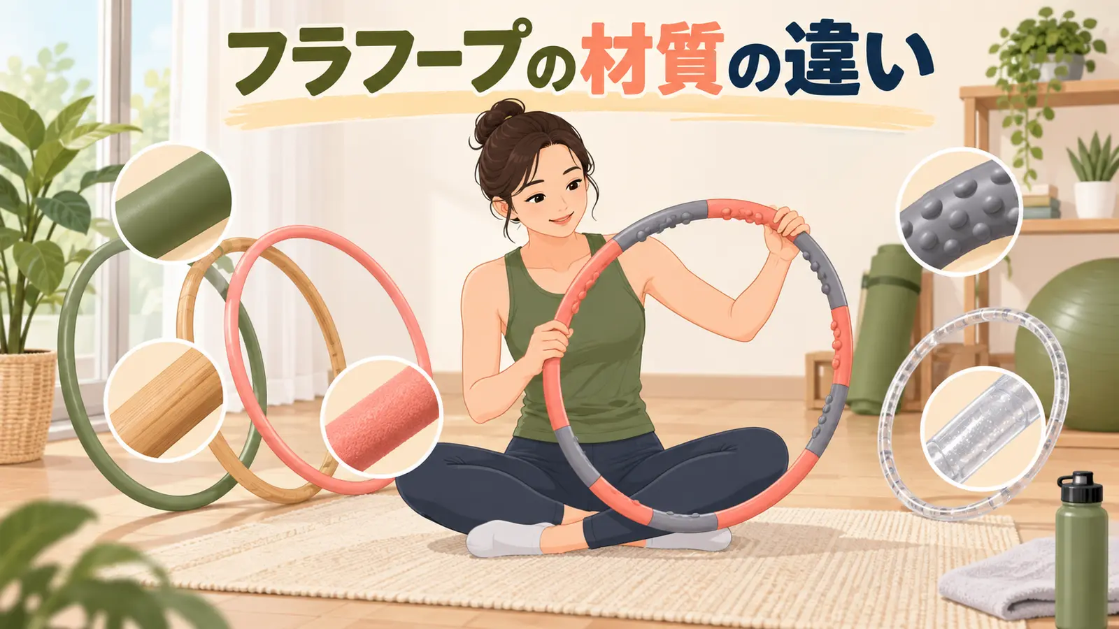 フラフープの材質の違い