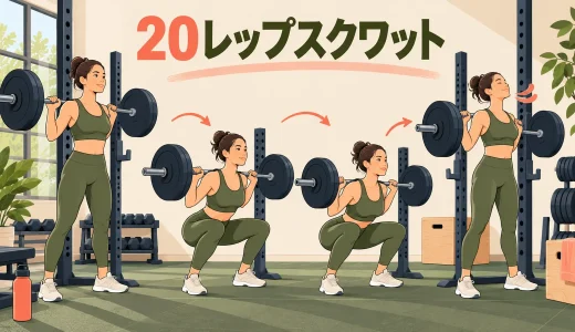 20レップスクワットのやり方｜重量・呼吸・安全な進め方
