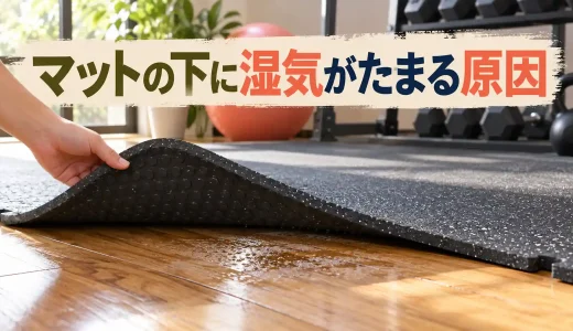 床保護マットの下に湿気がたまる原因｜床面の確認と乾燥
