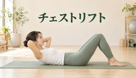 ピラティスのチェストリフト｜首を痛めず腹筋を使う基本フォーム