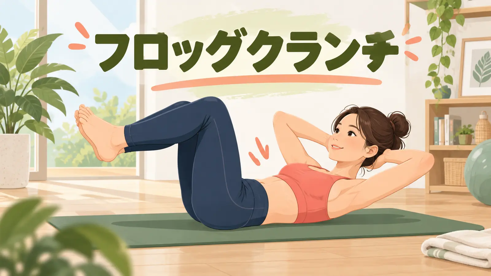 フロッグクランチの正しいフォーム