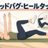 デッドバグ・ヒールタップの正しいフォームを紹介するアイキャッチ