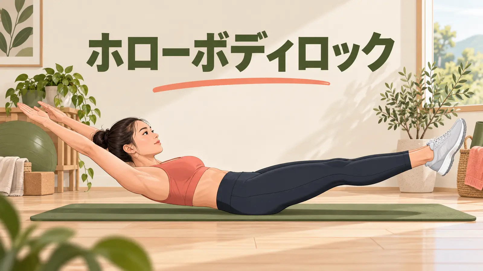 ホローボディロックの正しいフォームを紹介するアイキャッチ