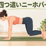 四つ這いニーホバーの正しいフォームを紹介するアイキャッチ