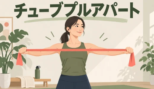 チューブプルアパートのやり方｜肩・背中に効かせるフォーム