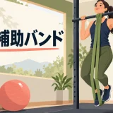 懸垂補助バンドのやり方を示すアイキャッチ