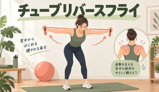 チューブリバースフライのやり方｜肩をすくめず背中に効かせる