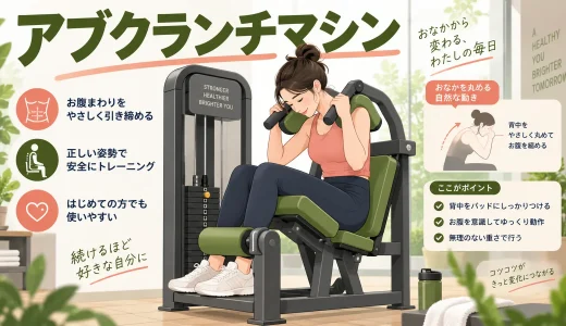 アブクランチマシンの使い方｜シート・重量と腹筋に効かせるフォーム