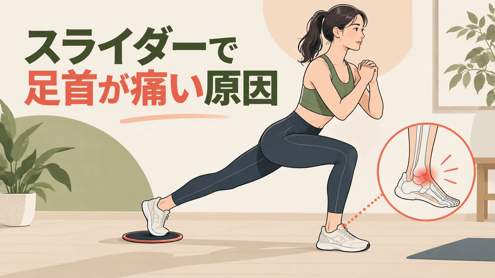 スライダーで足首が痛い原因を解説するアイキャッチ画像