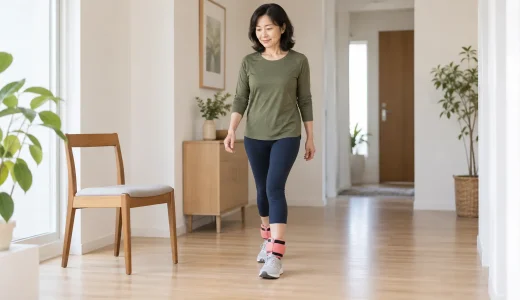 アンクルウェイトをつけて歩くときの注意点｜膝・足首への負担を確認