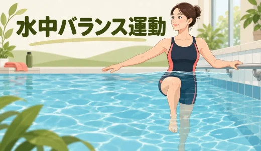 水中バランス運動｜初心者向け5種目と転倒予防の注意点