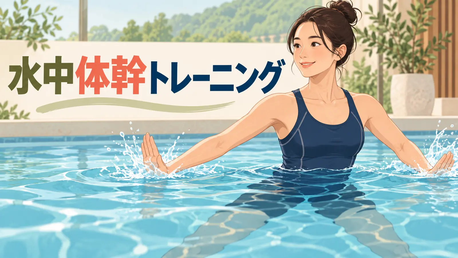 水中体幹トレーニングのアイキャッチ