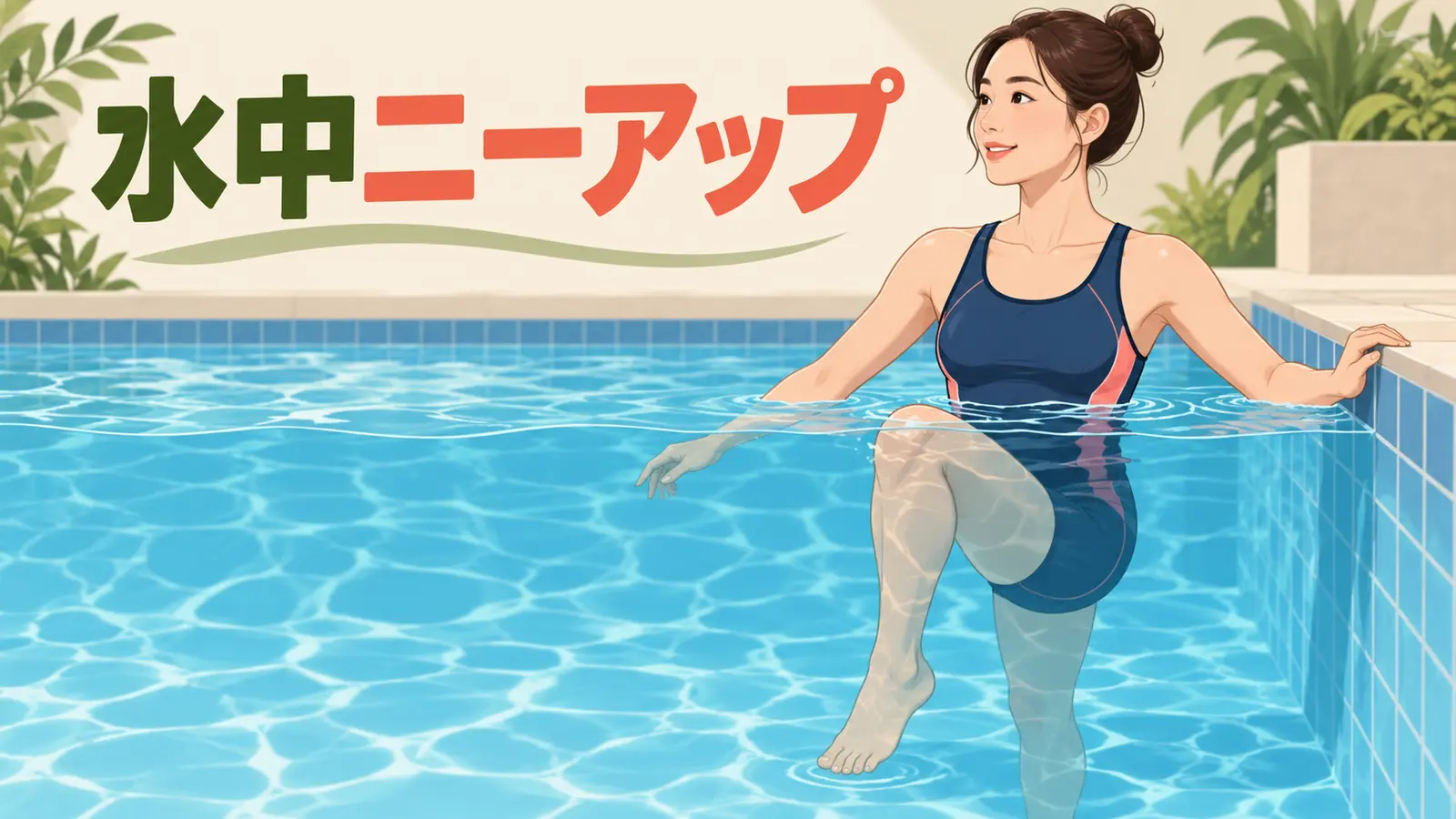 水中ニーアップのやり方のアイキャッチ