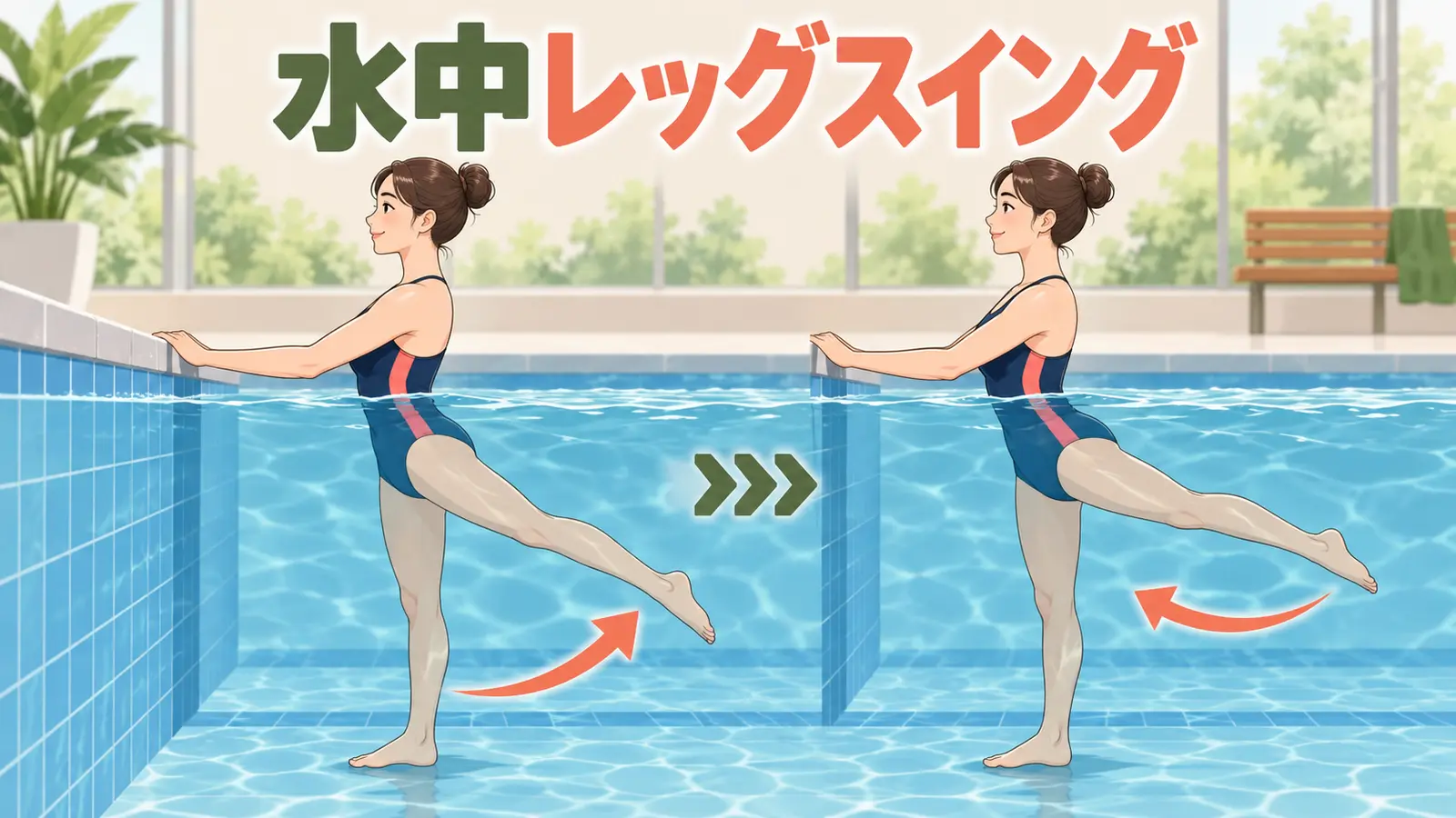 水中レッグスイングのやり方のアイキャッチ