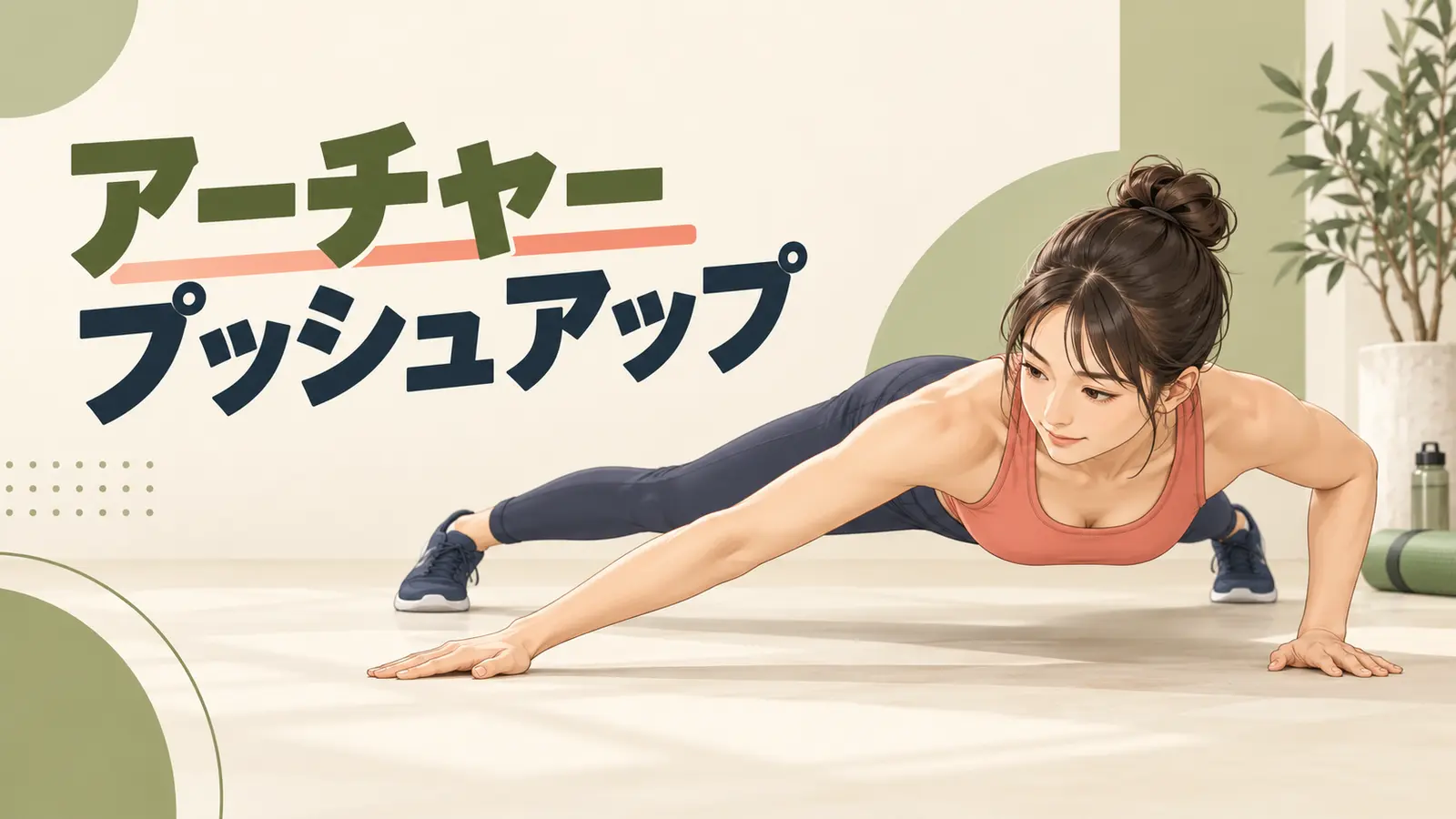 アーチャープッシュアップの正しいフォーム