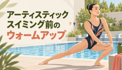 アーティスティックスイミング前のウォームアップ｜肩・股関節・体幹の12分メニュー