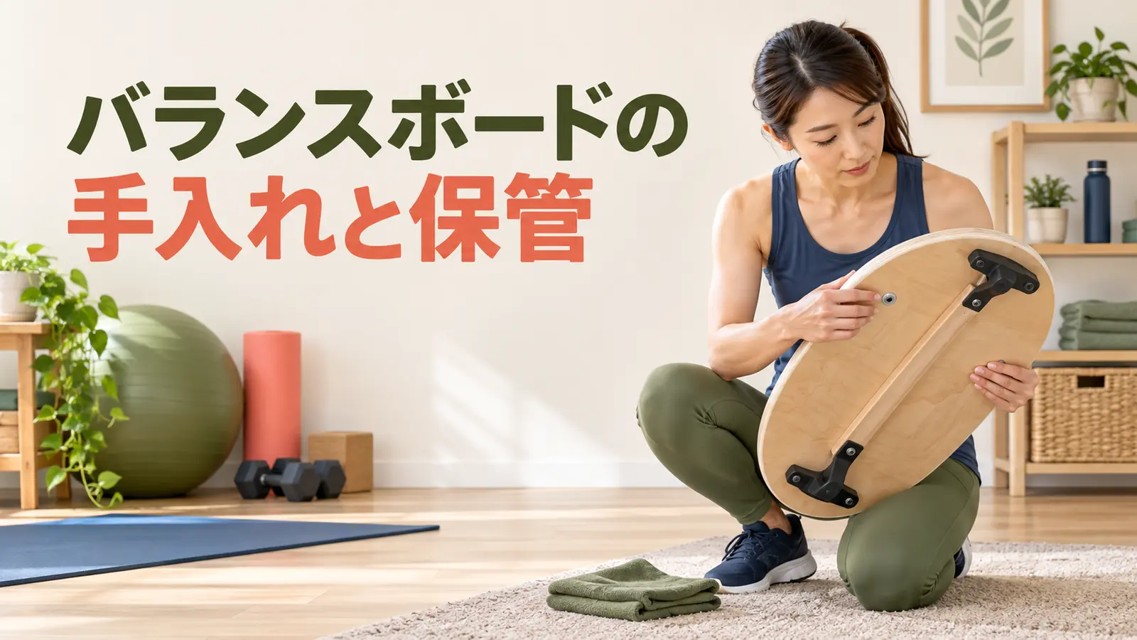 バランスボードの手入れと保管