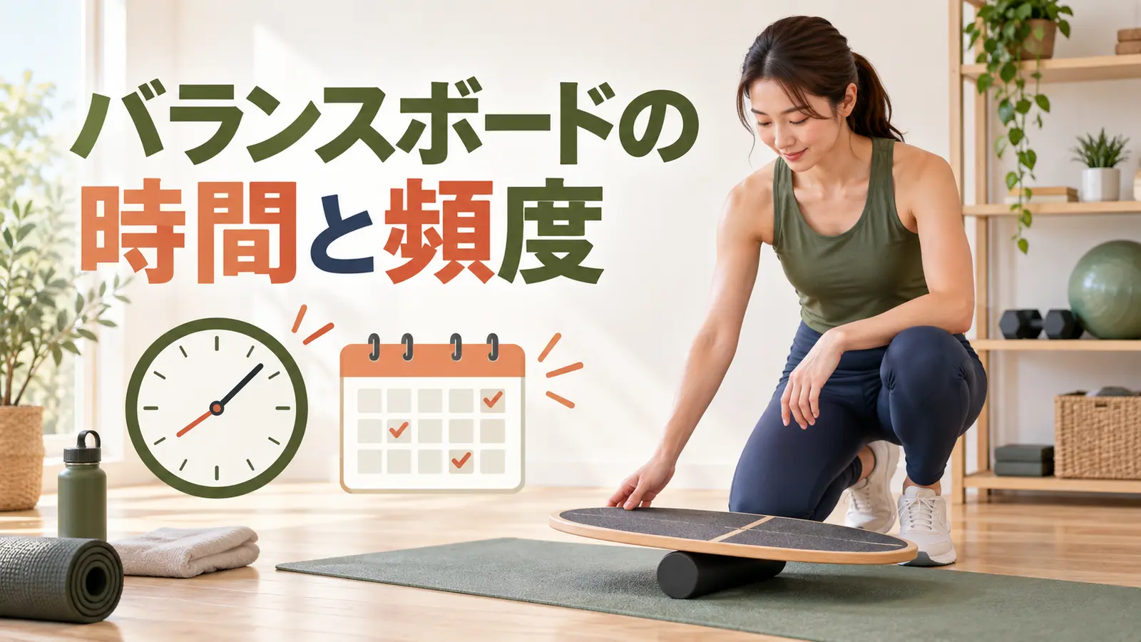 バランスボードの時間と頻度