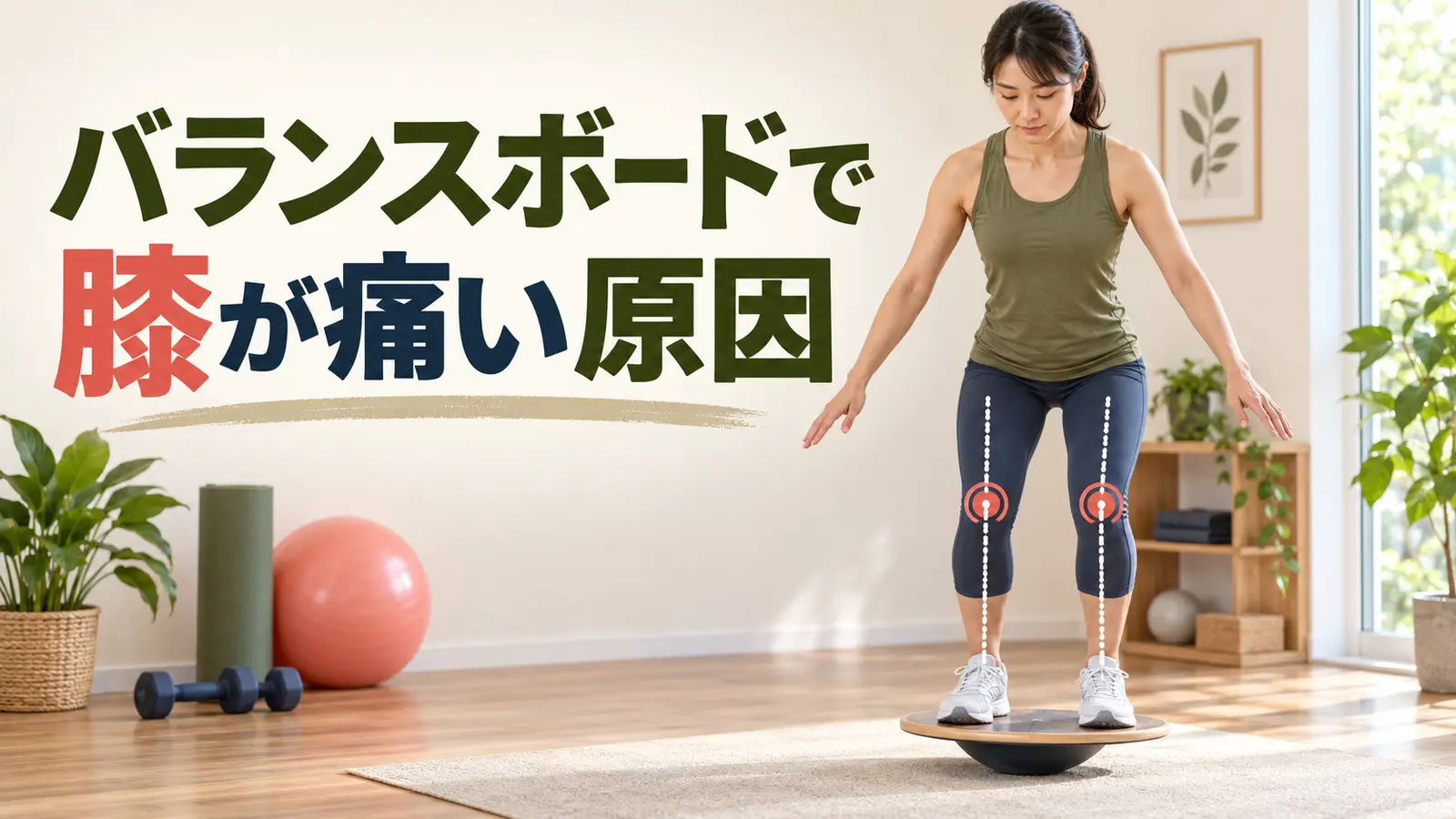 バランスボードで膝が痛い原因