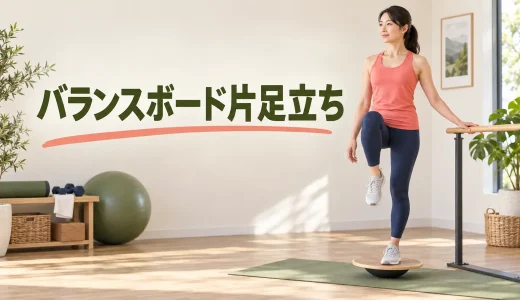バランスボード片足立ちの進め方｜支持物と時間の調整