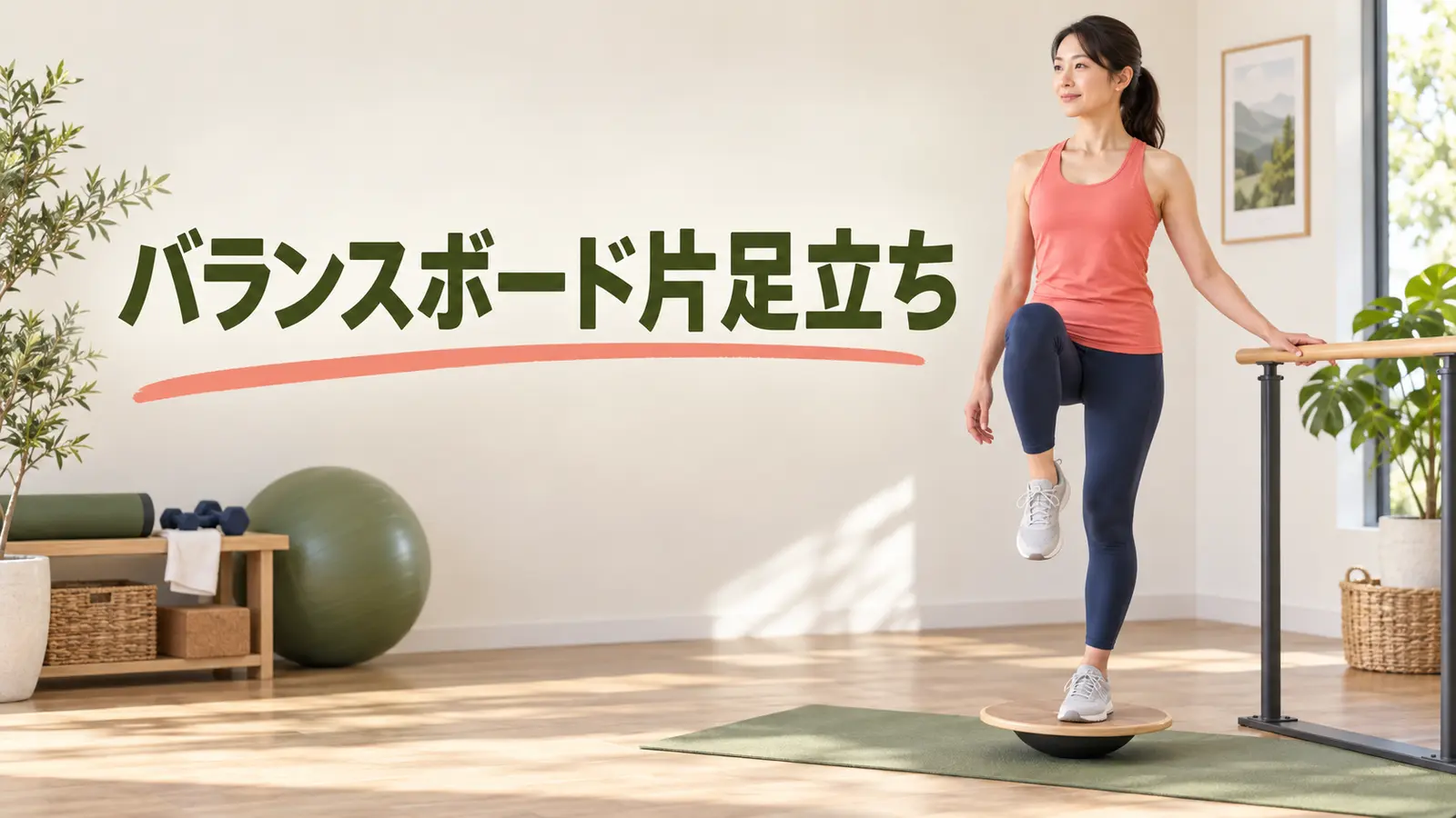 バランスボード片足立ちの進め方