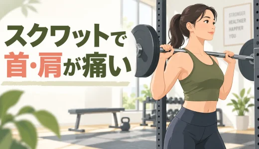 バーベルスクワットで首・肩が痛い原因｜バーの担ぎ方を改善