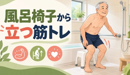 風呂椅子から立ち上がるための筋トレ｜滑る浴室での安全対策と脚力づくり