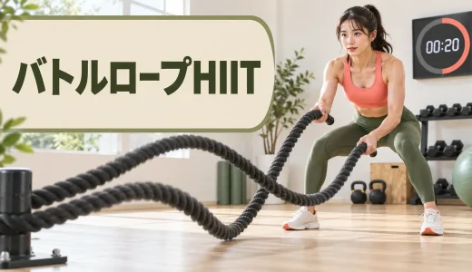 バトルロープHIIT｜初心者向けインターバルの組み方