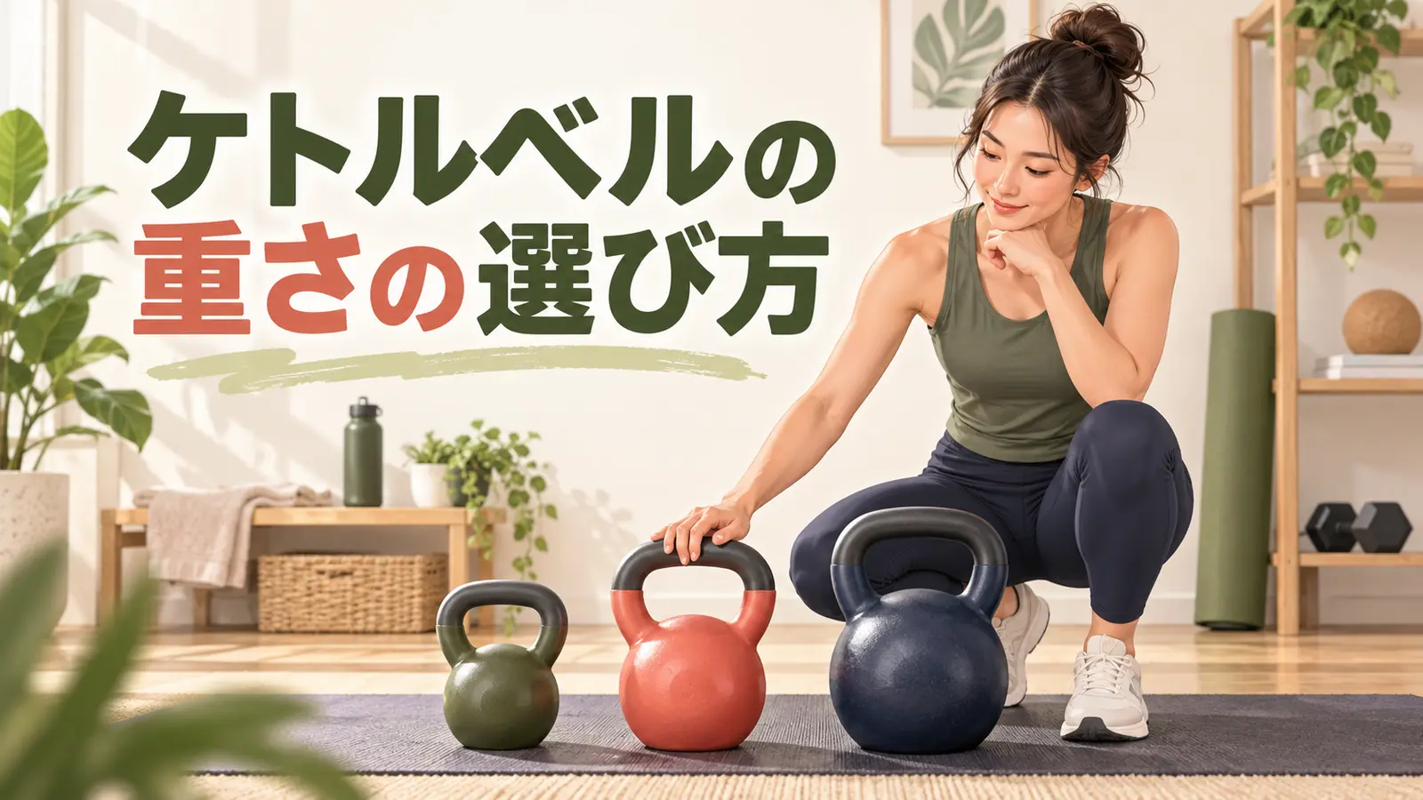初心者向けケトルベルメニューを示すイラスト