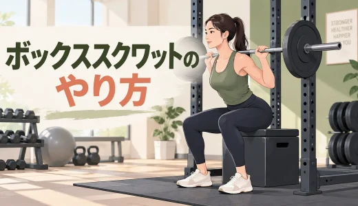 ボックススクワットのやり方｜高さの決め方と正しい座り方