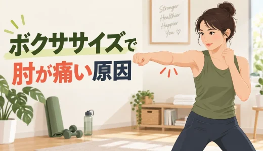 ボクササイズで肘が痛い原因｜伸ばし切りを防ぐフォームと受診目安