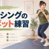 膝の向きを保って小さくピボットするフォーム