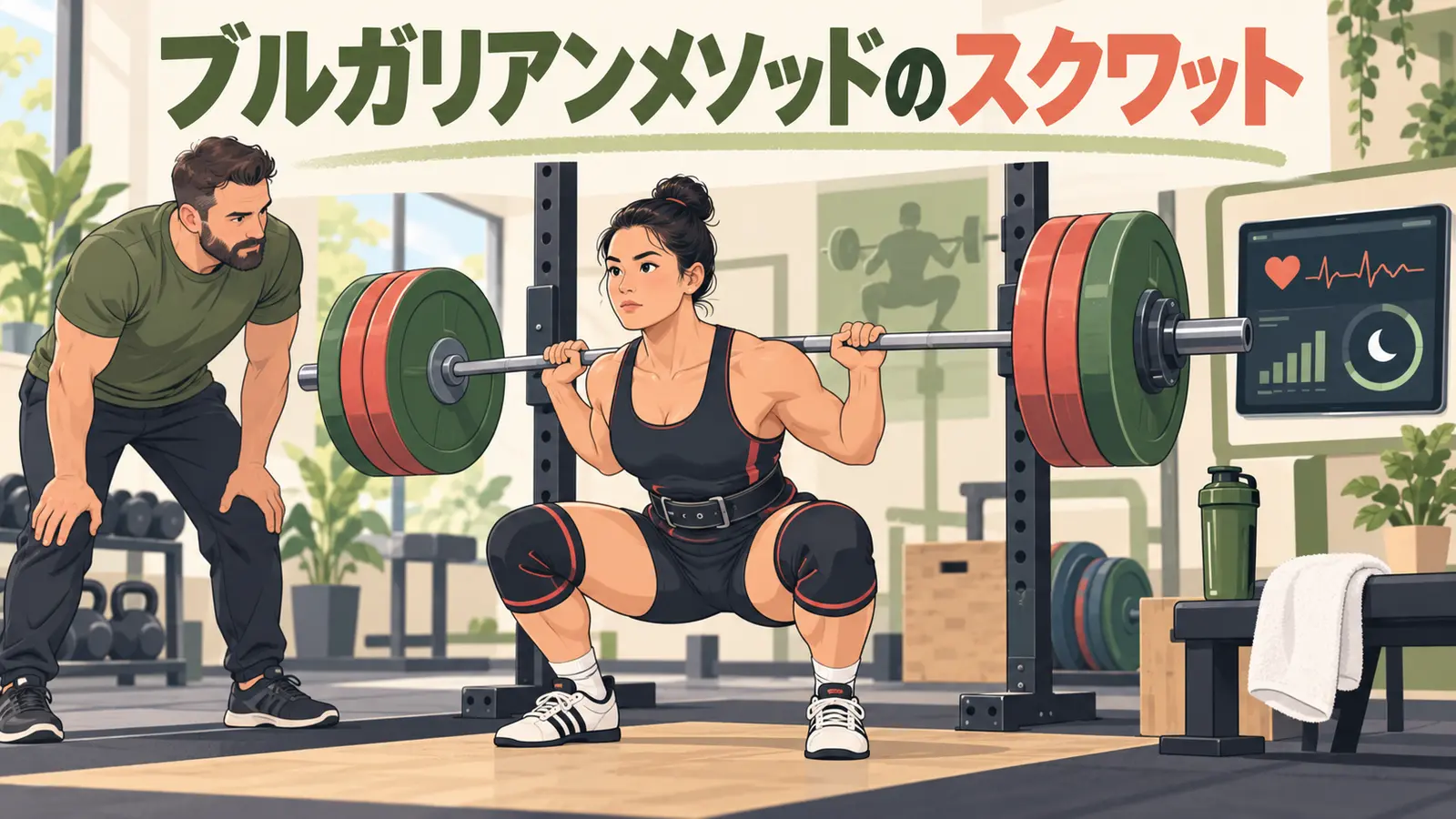 ブルガリアンメソッドのスクワット:高頻度練習の考え方と注意点