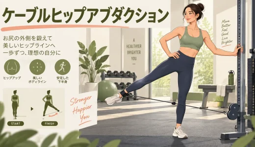 ケーブルヒップアブダクションのやり方｜足首ストラップとお尻に効かせるコツ