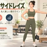 cable lateral raiseのフォームを示すイラスト