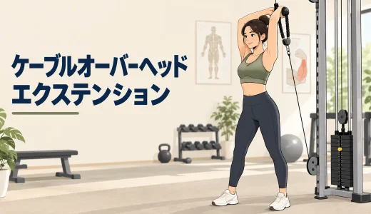 ケーブルオーバーヘッドエクステンションのやり方｜ロープ・肘位置と二の腕に効かせるコツ