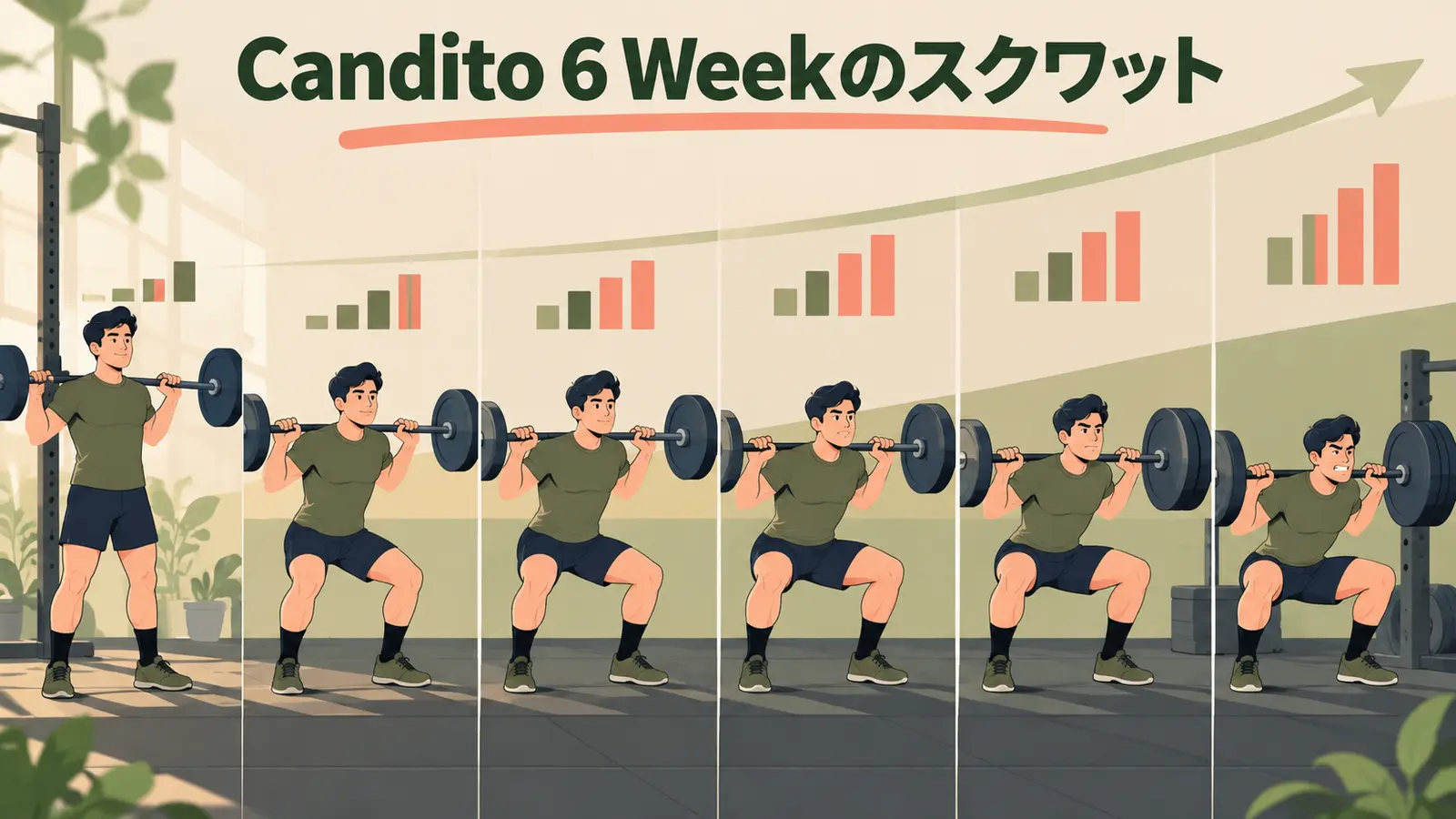 Candito 6 Weekのスクワット:6週間の進め方と注意点