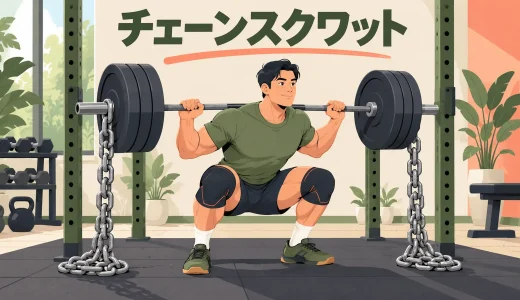 チェーンスクワットのやり方｜鎖の重さ・設定と安全上の注意