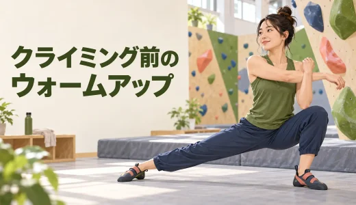 クライミング前のウォームアップ｜指・肩・股関節を準備する10分メニュー