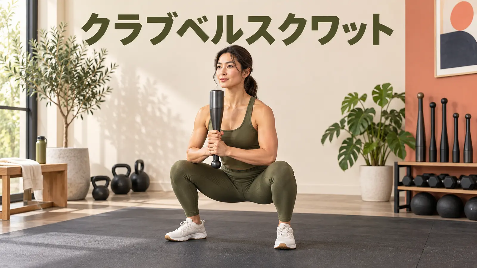 クラブベルスクワットのやり方