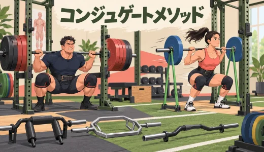 コンジュゲートメソッドのスクワット｜最大筋力日と速度日の組み方